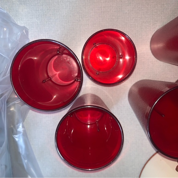 9 Vintage TEXAN Tumblers + 1 Small Similar Green & Red as Pictured Excellent LOT - Picture 11 of 14